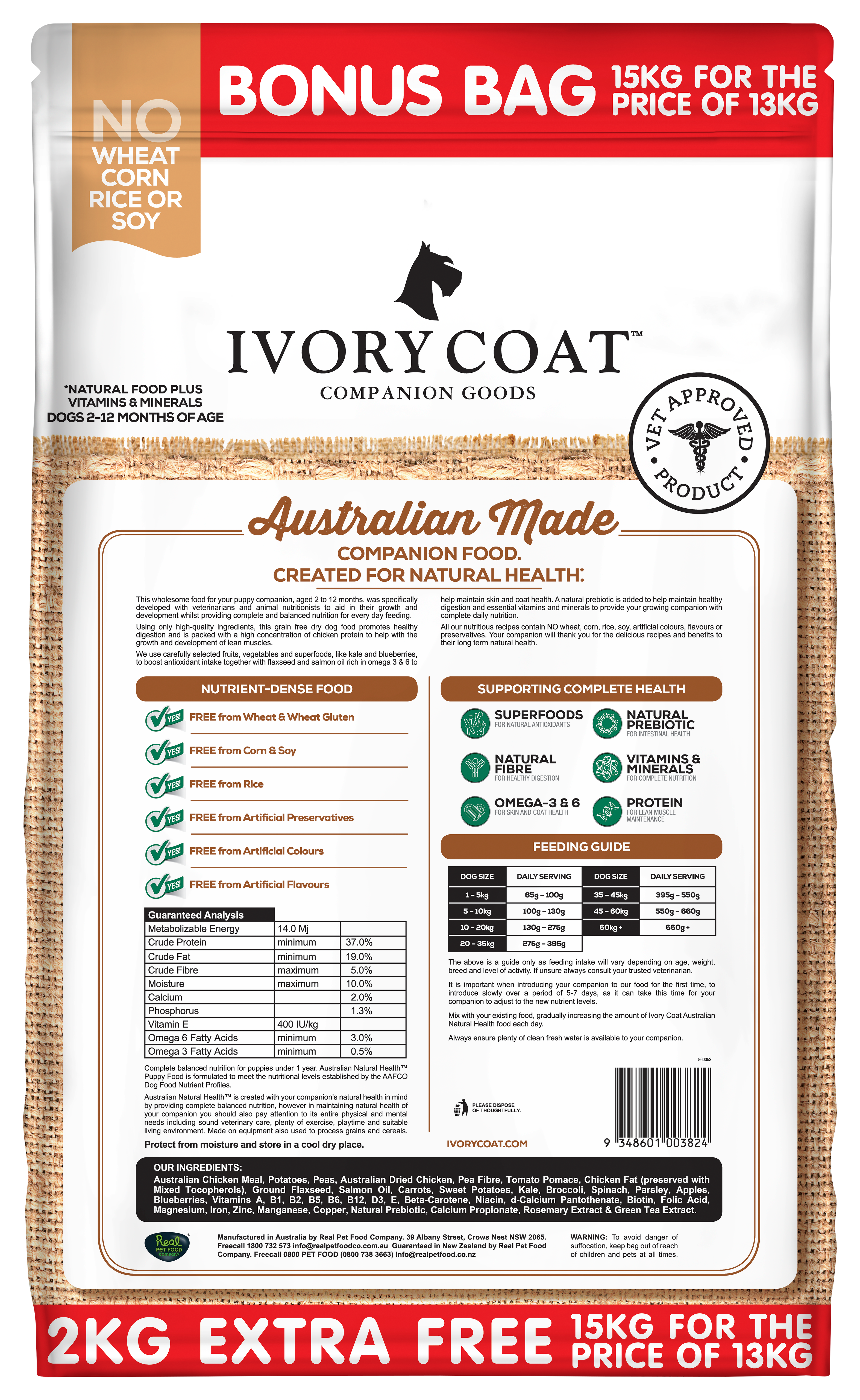 best price ivory coat 13kg