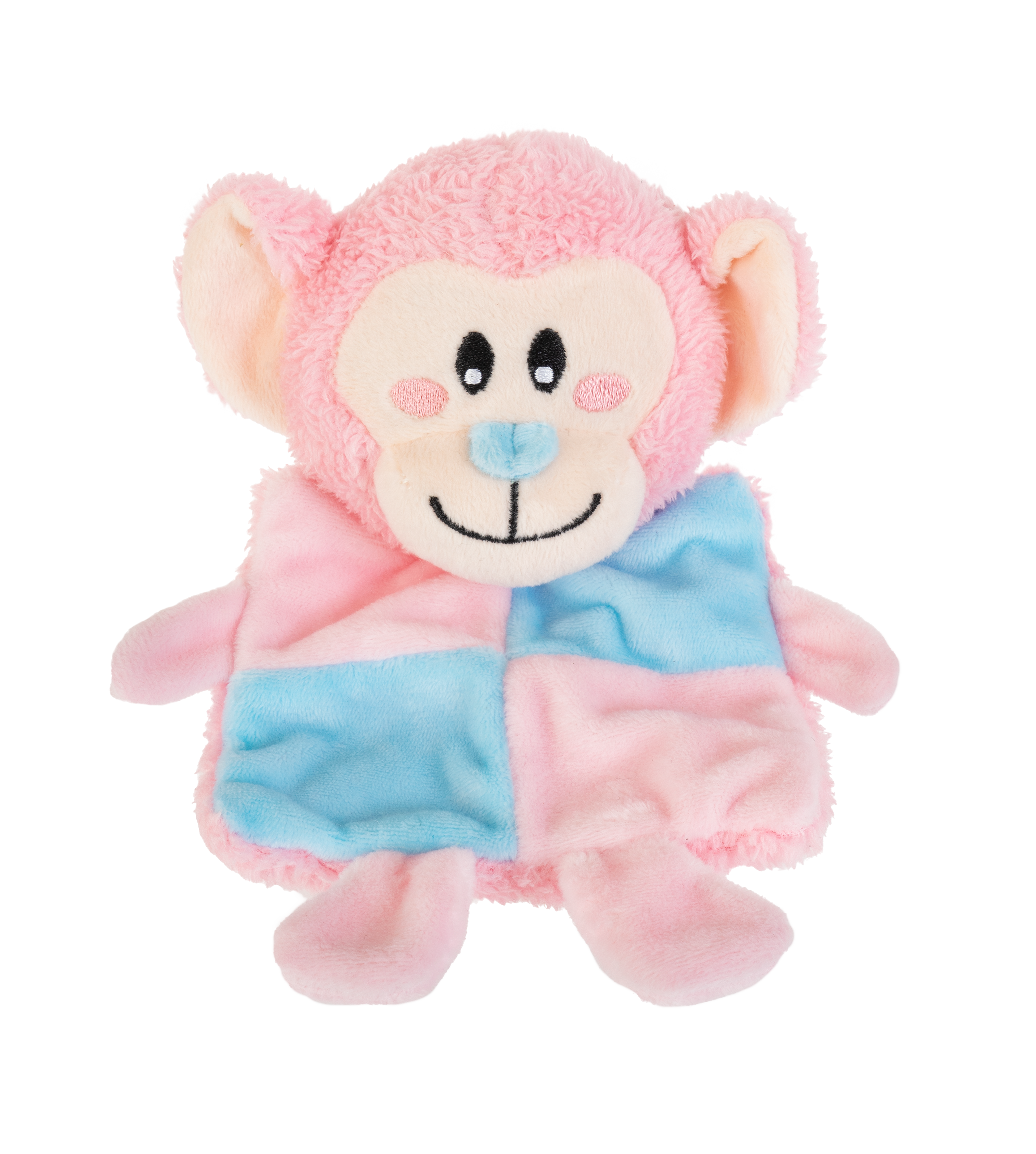 pink monkey dog toy