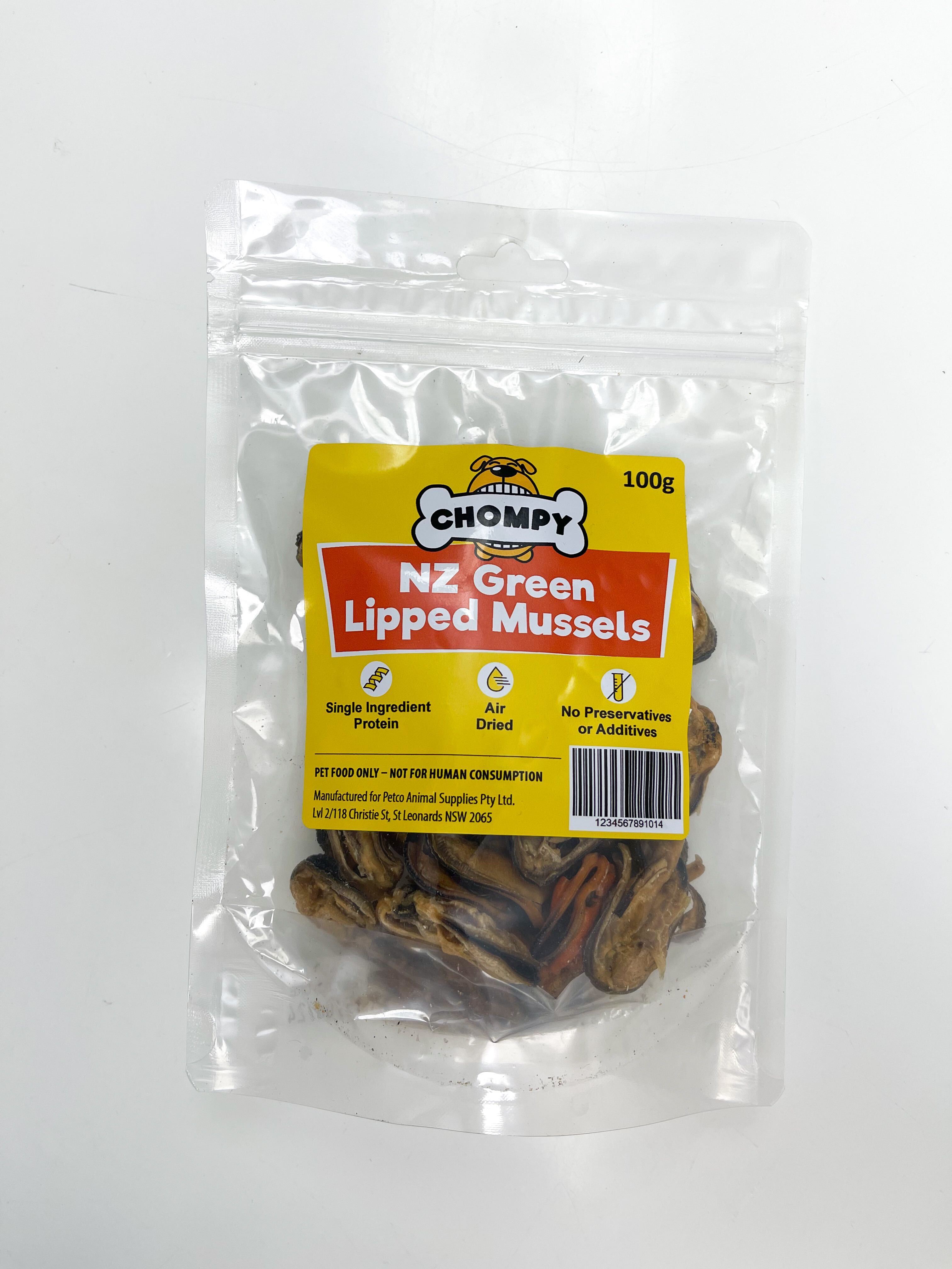 CHOMPY Green Lipped Mussels Dog Treats