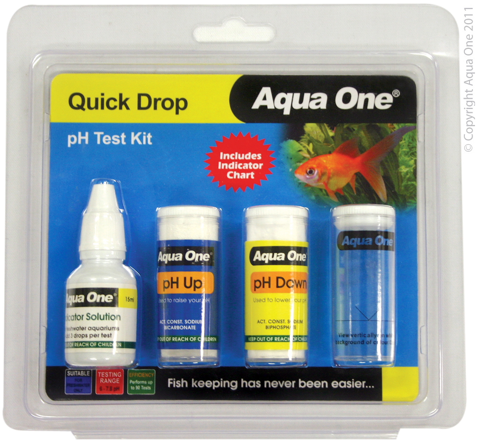 Aqua One QuickDrop pH 6 to 7.8 Test Kit PetO