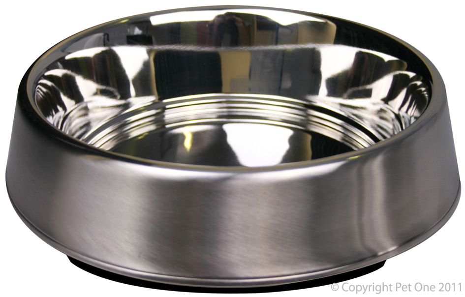 Pet One Stainless Steel Bowl Anti Ant Anti Tip PetO