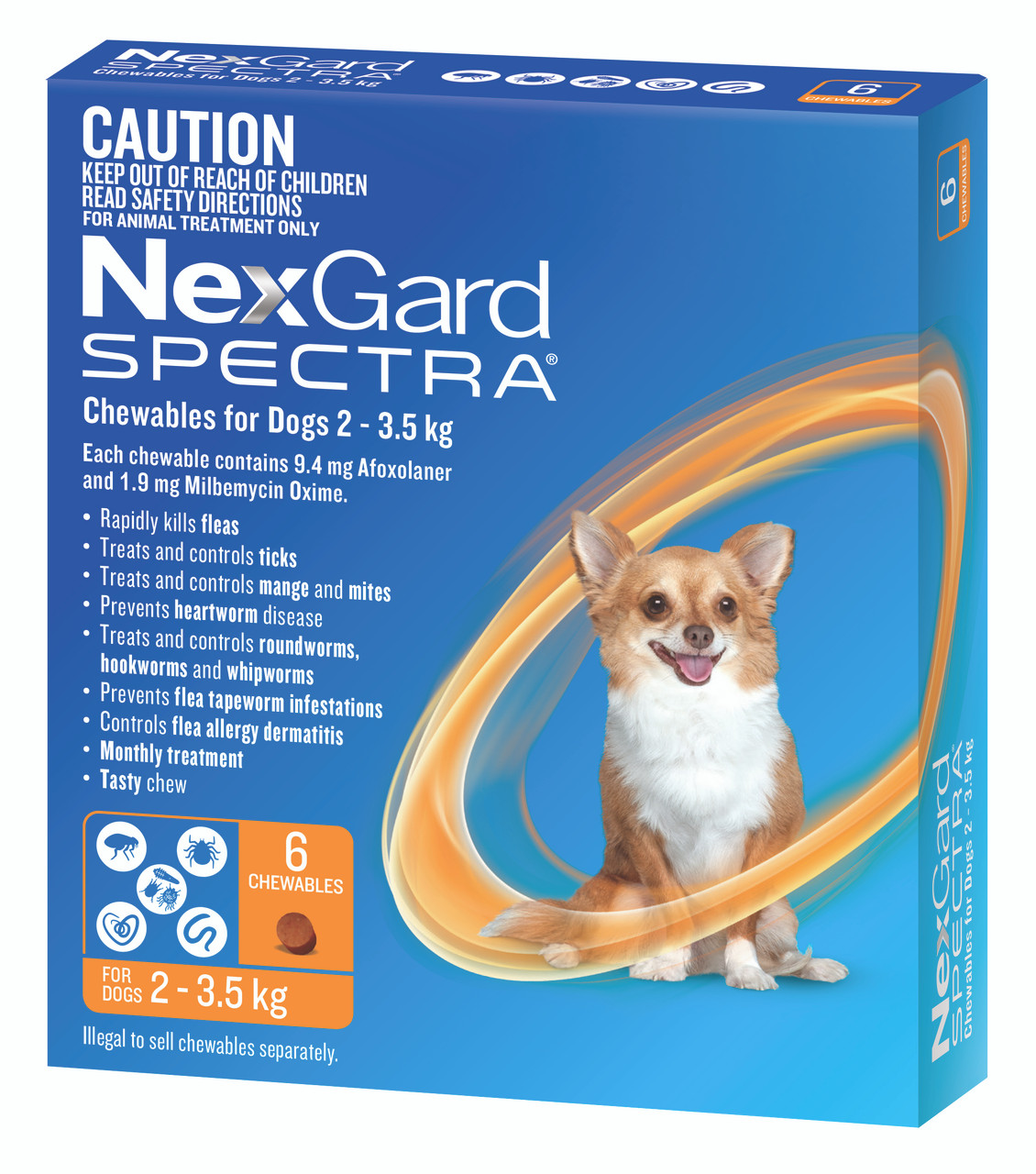 Nexgard Spectra for Extra Small Dogs Flea, Tick Worming