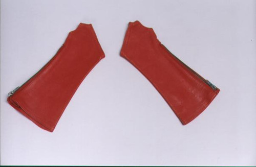Red Leather Arm Chaps