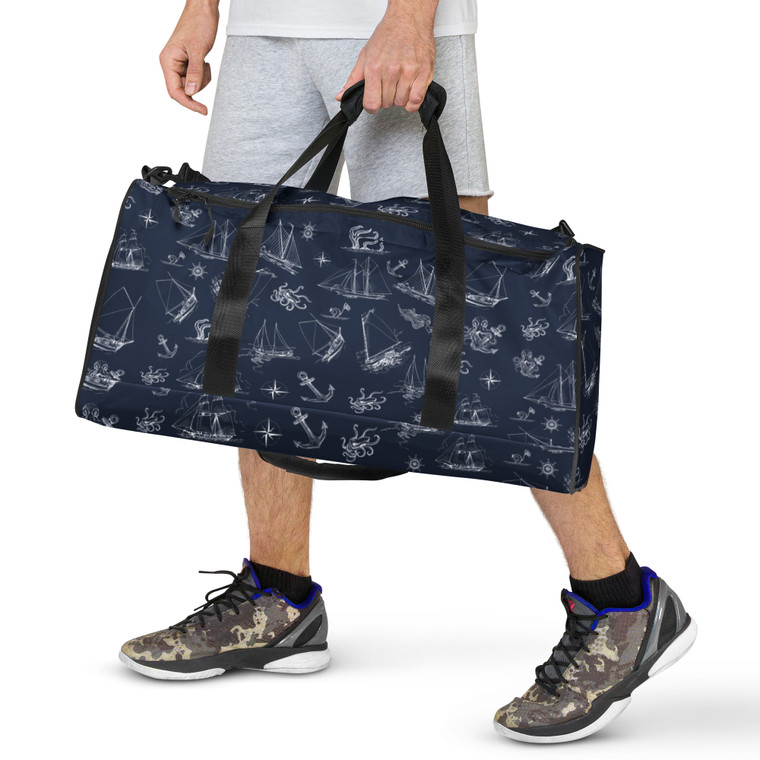 Ships & Sea Monsters Duffle Bag