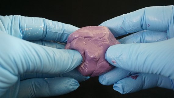 Solid purple putty