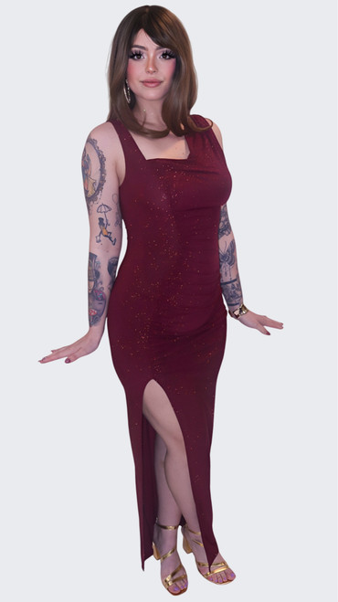 SUGAR PLUM GLITTER DRESS