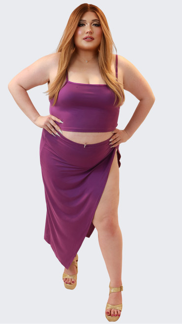 SOAK UP THE SUN SPLIT MAXI SKIRT SET