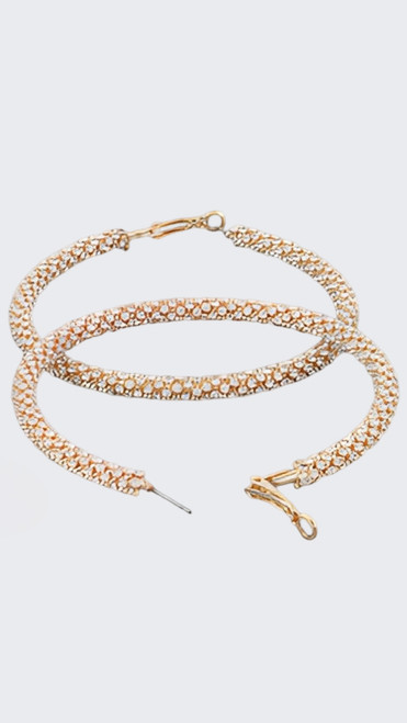 HEAT DOT COM HOOP EARRINGS