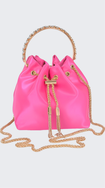 BRAVE BABE SATIN BUCKET BAG