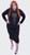 ANDREA MARIE RUCHED MIDI DRESS