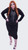 ANDREA MARIE RUCHED MIDI DRESS