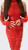 CRIMSON GLEAM RUCHED DRESS