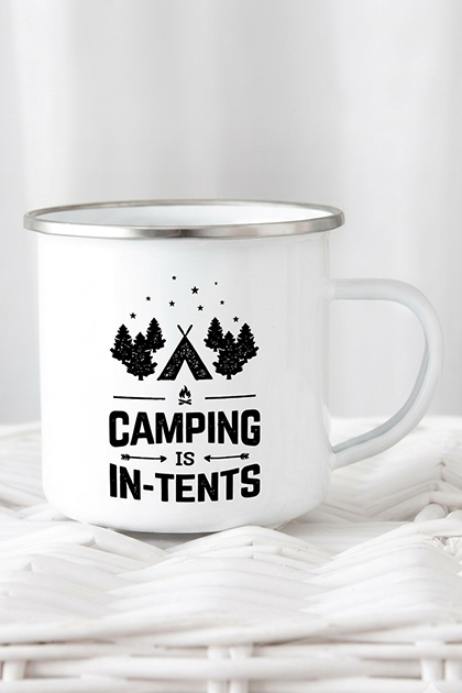 Camping Mug Enamel Mug Campfire Mug Camping is