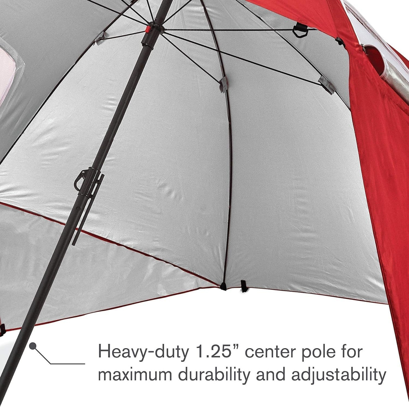 8-Foot SPF 50 Canopy Umbrella For Camping And Beach Use