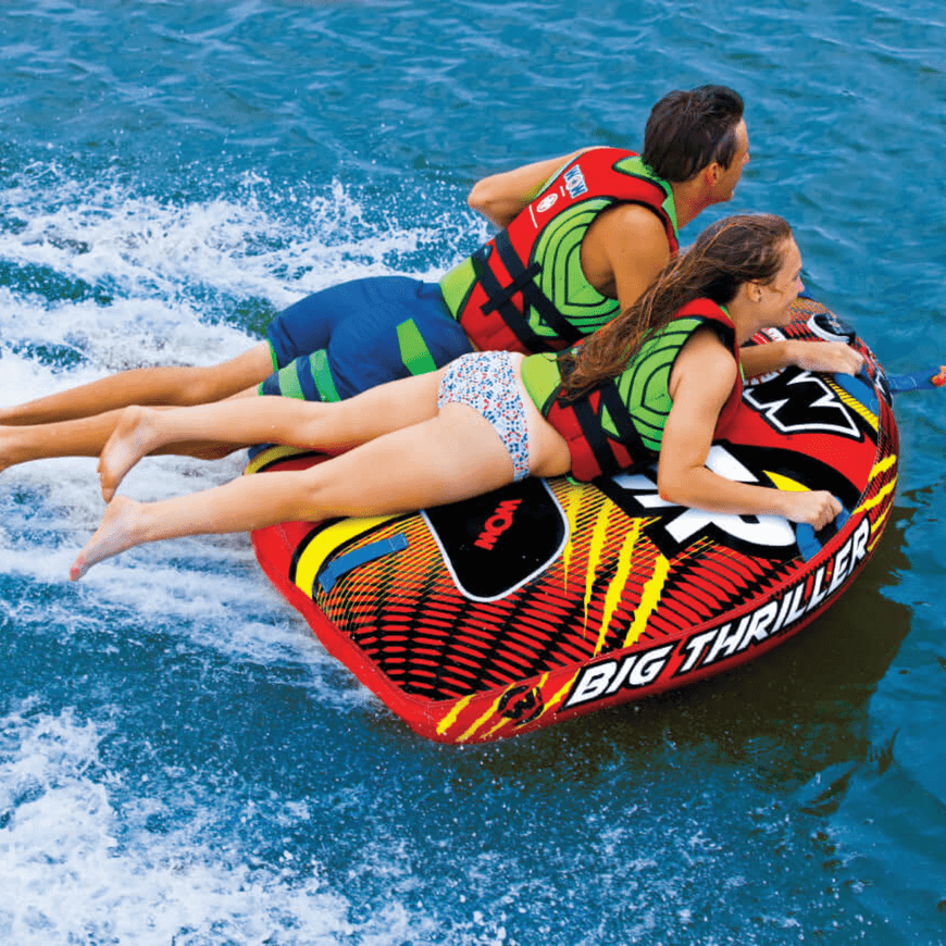 WOW Watersports Big Thriller 1 or 2 Person Inflatable Towable Deck