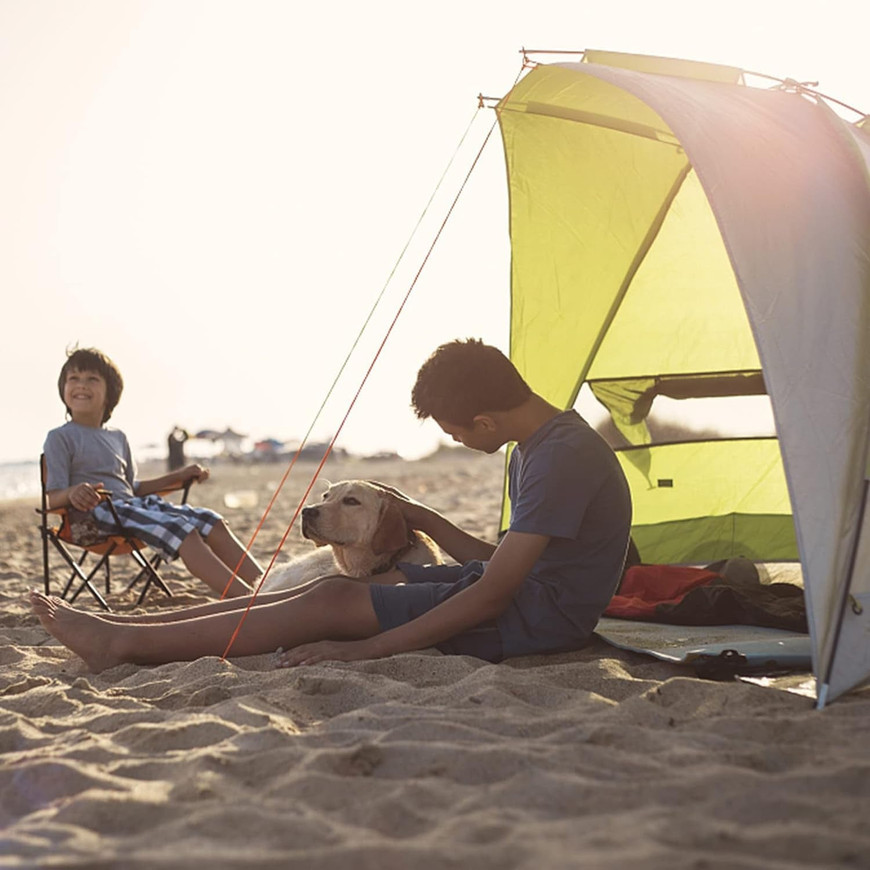 8-Foot SPF 50 Canopy Umbrella For Camping And Beach Use