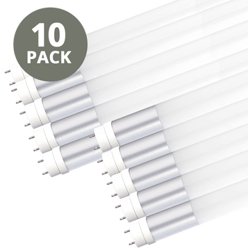 10 Pack TLED (T8) bulbs on white background 10 Pack TLED (T8) bulbs on white background