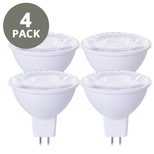 4-Pack Dimmable GU5.3 Halogen Replacement, 7W equiv), 2700K
