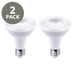 2 Pack Par30 LED on white background 2 Pack Par30 LED on white background
