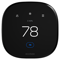 ecobee smart thermostat with sensor side by side