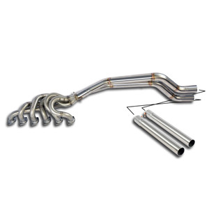 Supersprint Manifold + connecting pipes 100% Stainless steel(Left Hand Drive) - 041801