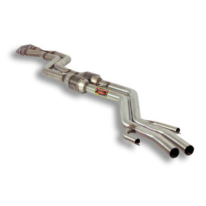Supersprint Centre exhaust with Metallic catalytic converter Right + Left - 043302