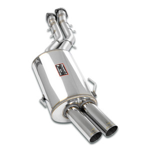 Supersprint Rear exhaust "Racing" OO70 100% Stainless Steel - 043806