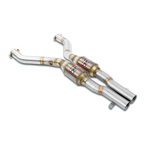 Supersprint Front exhaust with Metallic catalytic right + left 100 CPSI - 045732