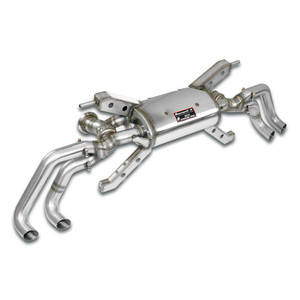 Supersprint Rear exhaust with valves Right - Left 4 exits(Deletes the stock, main catalytics - fits to the stock endpipes)-13,0 Kg - 350854