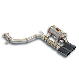 Supersprint Rear exhaust Right "Gun Metal Grey", with valve - 451527