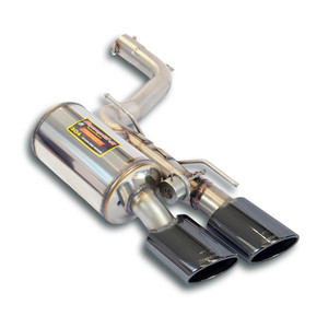 Supersprint Rear exhaust Left "Gun Metal Grey", with valve - 451547