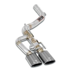 Supersprint Rear pipe left "Gun Metal Grey" with valve - 451577
