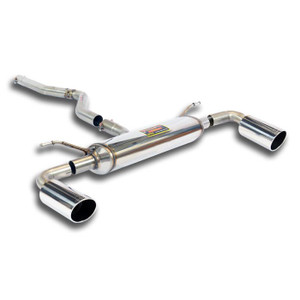 Supersprint Connecting pipe + rear exhaust Right O100 - Left O100 - 522124