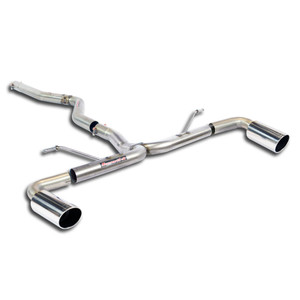 Supersprint Connecting pipe + rear pipe Right O90 - Left O90(Muffler delete) - 521714