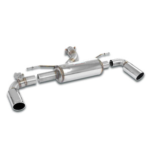 Supersprint Rear exhaust Right O100 - Left O100 with valve - 522524