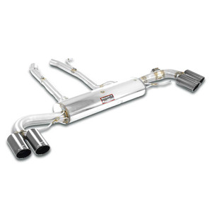 Supersprint Rear exhaust Right "Gun Metal Grey" OO90 - Left OO90 with valve - 525776