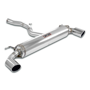 Supersprint Rear exhaust Right O100 - Left O100 with valve - 526624