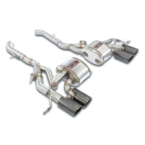 Supersprint Rear exhaust right OO100 - left OO100 "Gun Metal Grey", with valves - 527646