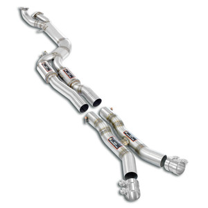 Supersprint J-Pipe Touring PackageDeletes the secondary catalytics + OPFs  + mid resonatorAccepts the Std - Oem muffler - 527720
