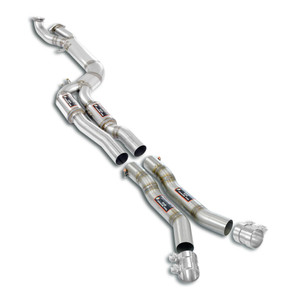 Supersprint J-Pipe Touring PackageDeletes the secondary catalytics + mid resonatorsAccepts the Std - Oem muffler - 528460