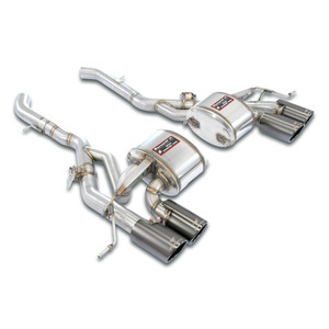 Supersprint Rear exhaust right OO100 - left OO100 "Gun Metal Grey", with valves - 528346