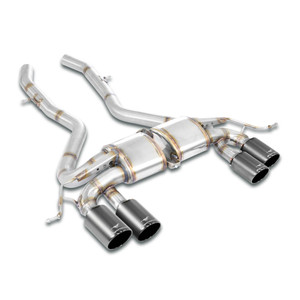Supersprint Rear exhaust "Race" Right OO100 + Left OO100 "Gun Metal Grey" - 745846
