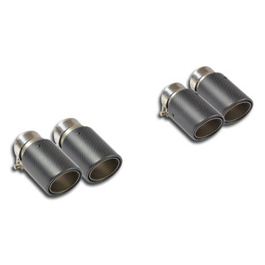 Supersprint Endpipe kit Right OO100 - Left OO100  carbon - 756586