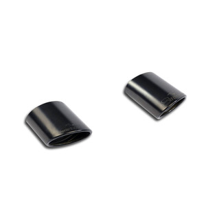 Supersprint Oval endpipe kit Right + Left 145x95 "Gun Metal Grey" - 776225