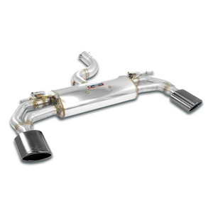 Supersprint Rear exhaust with valves right - left 145x95 "Gun Metal Grey" - 776975