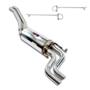 Supersprint Mid-pipe kit + rear muffler, with "S-Bend" endpipesStd. rear bumper - 840304