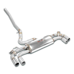 Supersprint Rear exhaust with valve Right - Left for the Stock end tips - 832844