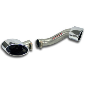 Supersprint Endpipe kit Right - Left 150x105(For OEM rear bumper) - 981515