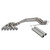 Supersprint Manifold + connecting pipes 100% Stainless steel(Left Hand Drive) - 041801