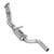 Supersprint Front exhaust - resonated "hanging pedals" - 011001